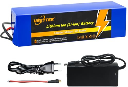 UBETTER Batteria al Litio Bici Elettrica 48V, Batteria Ebike 48V 8Ah per 350W 500W 750W 1000W 1400W bici Motore, E-Scooter
