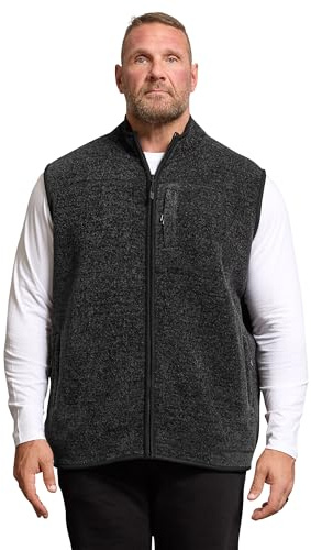 BadRhino Big & Tall Fleece Pocket Gilet - Men's - Plus Size Curve