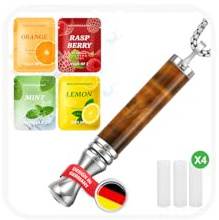 Set Collana Ausiliaria Per Smettere Di Fumare, Con 20 Filtri. Collana Respiratoria Antistress Senza Nicotina, Regola L’umore Tramite La Respirazione Con Resistenza Dell’aria.D