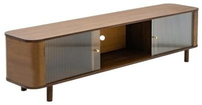 Meuble TV Meuble TV à Porte coulissante en Bois, Meuble de Rangement sur Pied for Salon Simple et Moderne Console