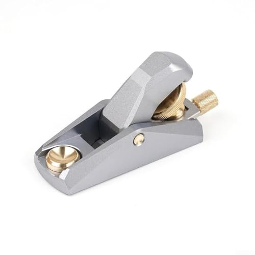 Raboteuse à angle bas avec bouche réglable, rabot compact en alliage d'aluminium pour le travail du bois, le travail du cuir et les modèles miniatures, pour menuisier (D)