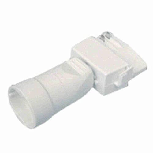 GlobalTrac 3-Phasenstromschiene Adapter mit Schukosteckdoese Anschluß für Stecker weiß