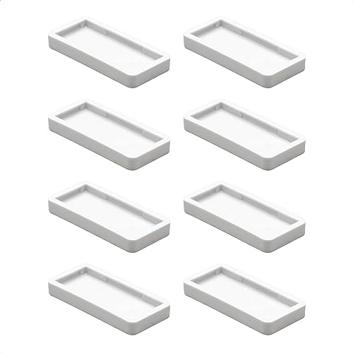 Wagner QuickClick® Kunststoffgleiter Möbelgleiter Stuhlgleiter - 8er-Set Ersatzgleiter austauschbar - Kunststoff Hyper - 32 x 15 mm für Basis 32 x 15 mm - Made in DE - 15791700