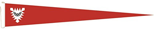 U24 Langwimpel Kiel Fahne Flagge Wimpel 150 x 40 cm Premiumqualität