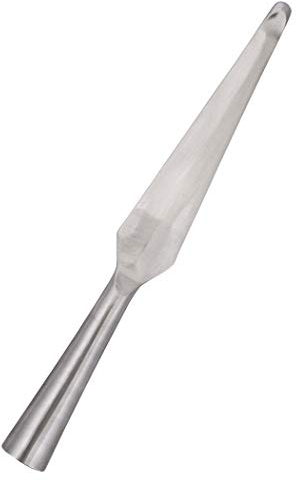 Ulfberth Stumpfe Lanzenspitze für Schaukampf, ca. 34 cm lang, Grau, Stahl, LARP-Waffe, Lanzenspitze