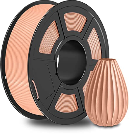 SUNLU PETG Filament 1,75 mm mit SUNLU Upgrade 1 kg Rolle, Maßgenauigkeit +/- 0,02 mm, für die meisten FDM 3D Drucker, Hautfarbe