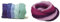 Rayher Hobby 5365100 Filzwolle, Merinowolle, Kammzug & 5366300 Merino-Kammzug Multicolor, Pink/Lila-Töne, 50 g im Band, fein, 21 mic, Filzwolle, Merinowolle, Kammzug, 100% Schafschurwolle zum Filzen