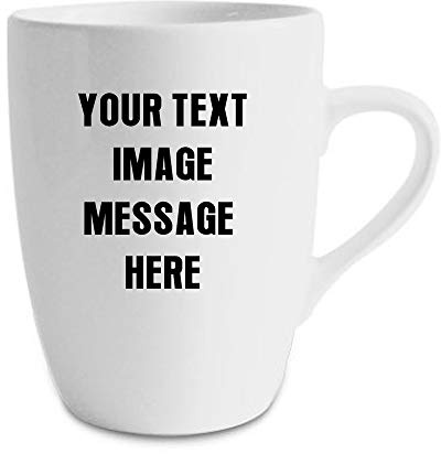 Personalised with Your own Image and Text Themed Funny 11 oz Ceramic Mug - Christmas Anniversary, Birthday, Teacher Gift. (13 oz Marrow Mug)