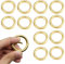 20 Stück 28mm Runder Karabinerhaken D-Orange Zink-Legierung Federclip Runde Karabiner Schlüsselringe Karabinerhaken Snap für Taschen Geldbörsen Organisationszubehör, Gold