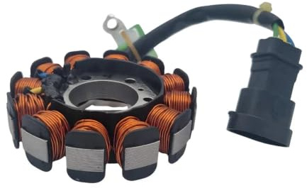 Ankerplatte/Zündgrundplatte Piaggio Lichtmaschine Stator für Piaggio 50 4T 4V, 1A010013