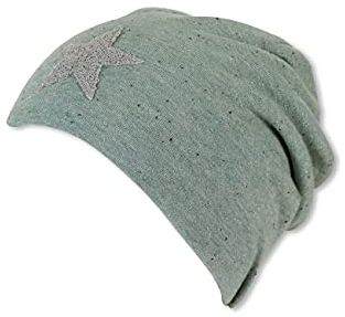 Sterntaler Baby-Mädchen Slouch-Beanie Stern Mütze, Grün, 53