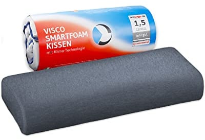 Orthopädisches Nacken-Kissen 40x80 HADAR QuickDry | Höhenverstellbar | Hochwertiger Memory-Foam | Schnelltrocknender thermoregulierender Bezug | Für Seitenschläfer & Rückenschläfer | Passt in 40x80