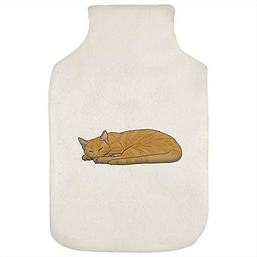 'Sleeping Ginger Cat' Hot Water Bottle Cover (HW00018816)