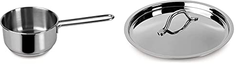 Lagostina Casseruola Fond 1 Manico Every Acciaio Inox 18 10 Cm14 Pentole Cucina, Inossidabile, Argento, 14 cm & Coperchio Every Acciaio Inox 18 10 Cm18 Pentole e Preparazione Cucina, Inossidabile