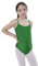 Carnavalife Balletttrikot für Mädchen, ärmellos, Camisola-Stil, Trikot mit Rundhalsausschnitt, für Gymnastik, Tanz, Party, Grün 10-12 Jahre