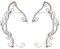 USHOBE 1 Paar Elf Ohrmanschetten für Frauen Handgefertigtes Clip- auf Elfenmanschette Wrap Ohrringe Perlenperlen Flügel Ohrring Non Piercing Ohrclip für Fairy Halloween Kostüm Cosplay