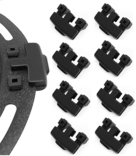 HQT Gummifüße für Bella Pro Serie/Paris Hilton/Crux/Cosori/Dreo/Ultrean Luftfritteusen, Premium-Luftfritteuse, Silikon-Gummi-Stoßdämpfer-Beine, Tabs für Bella Air Fritteusen-Tablett, 8 Stück