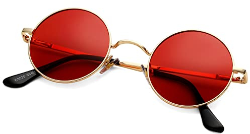 COASION Retro Kleine Runde Polarisierte Sonnenbrille für Männer Frauen