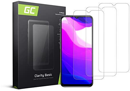 Green Cell Schutzglas für Xiaomi Mi 10 Lite 3X Displayschutzfolie Schutzfolie Schutzglas 9H Härte Anti Kratzern Ultra-dünn Glasfolie Glass Screen Protector Anti-Öl Panzerfolie