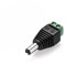 conecto, Hohlstecker-Adapter, Niedervolt-Adapter, 5.5 x 2.5mm Hohlstecker auf zweipoligen Terminalblock, schwarz