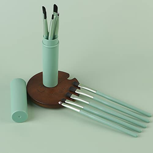 5PCS pinceaux maquillages yeux，Pinceau ombre à paupières，Ensemble pinceaux de maquillage professionnels