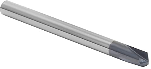120-Grad-Hartmetall-V-Bits, 3-schneidiger Fasenfräser, Bohrer, 3-schneidiger Fasenfräser, Hartmetall-Fasenfräser, V-Nut-Fräser, Wolframstahl, 120° CNC-Fasenfräser (D4*120°*50L)