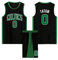 ABRTJCL Kinder/Erwachsener Basketball Trikot Set, 2-Teiliges Ärmellose Anzug, Jersey & Shorts Schwarz S
