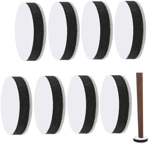 Zfseyuh 8 Stück Möbelerhöhung Rund Filz,Tischerhöher Möbelerhöher,Möbel Erhöhung,Möbelerhöher Runden für Sofa Couch Tisch Schrank Bett Schreibtisch Erhöhung(Durchmesser 6cm,Höhe 1.65cm)