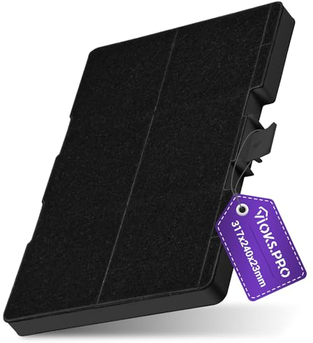 Vioks.pro Dunstabzugshaube Filter 317 x 240 x 23 mm Ersatz für Bosch Kohlefilter Dunstabzugshaube 11026771 00705432 DHZ5346 LZ53451 Z5102X1 & Aktivkohlefilter für Dunstabzugshaube Neff Constructa