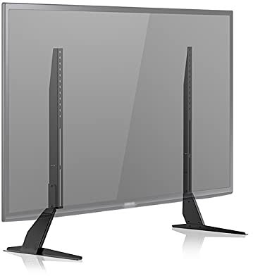 TV Standfuss Universal LCD-Fernseher Basis-Desktop-Aufhänger höhenverstellbarer Desktop-Metallständer for die meisten 23-65-Zoll-Flachbildfernseher, hält bis zu 110 £ Fernseh Standfuss (Size : Small
