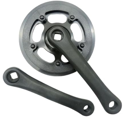 Oshhni Kinder Fahrrad Kurbelgarnitur Single Speed Leichte Reparatur 32T Kettenblatt Kinder Kurbel Set
