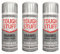 HitlineUK 3 x 400ml Silver Gloss Enamel Spray Paint Wood Metal plastic Crafts Interior Exterior Sliver Paint