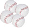 Lunaanda 4 PCs Soft Baseball, Soft Übung Baseballs, Softball -Trainingsball, genähte T -Ball, Rounders Bälle, weiches Leder für Erwachsene Jugendtraining professionelle Baseballspiele