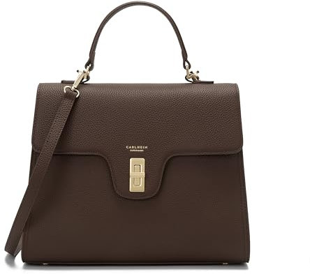 Carlheim, Gotland Genuine Leather collection, Estelle Genuine Leather Handbag (Brown)