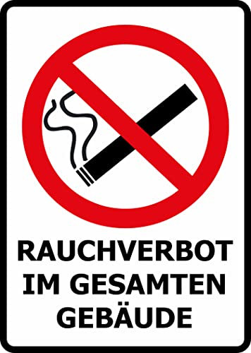 Daged Rauchverbot Im Gesamten Gebäude Aufkleber Rauchen Verboten Nicht Rauchen Schild Selbstklebende Karte Sticker TK- R002