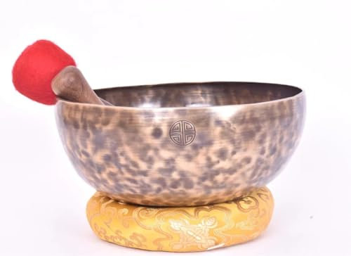 Bol chantant pleine lune de 40,6 cm – Bol chantant de guérison d'énergie lunaire de 40 cm pour la méditation, la thérapie par le son, l'équilibre des chakras