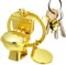 Porte-clés pour WC, pendentif pour toilettes, pendentif sac à dos | porte-clés en métal avec porte-clés drôle pour anniversaire, mariage de Noël, or, riferimento alla descrizione