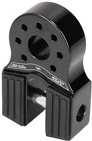 Support de Manille de Treuil en Alliage D'aluminium de Chargement de 16 000 LB pour Pick up UTV SUV (Noir)
