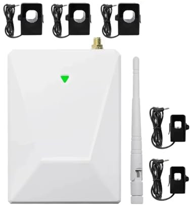 Yominerr Tuya WiFi Mehrkreis-5-Kanal-Bidirektionaler Strom-/-KWh-Zähler-Monitor AC90-480V mit 5 CT-Klemmen 300A