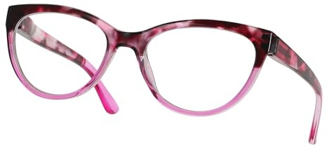 ZENOTTIC Qualitäts Lesebrille für Damen Stilvoll & Funktional für Arbeit, Lesen, Outdoor & Party Rosa 3.5 x