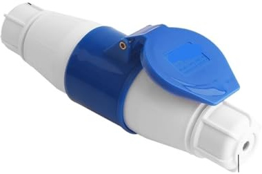 1 Stück industrieller wasserdichter Stecker und Buchse – Drehstrom-Stecker 16A/32A for verschiedene Anwendungen(3 Core 32a Connector Set)