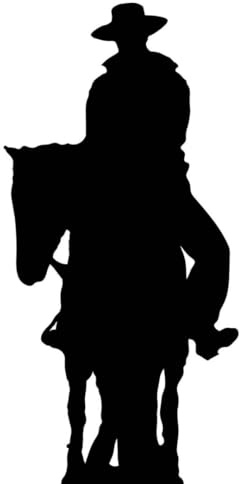 Star Cutouts SC47 Cowboy on Horse Silhouette – Cardboard Cutout | Fun Western Theme Party & Event Decoration