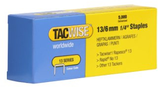 TACWISE 0233 13/6mm Heftklammern, 5.000 Stück Silber