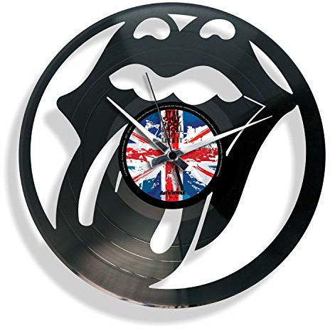 DISCOCLOCK Shallplattenuhr Tribute - Lautlos Wanduhr, einfach aufzuhängen. 100% Made in Italy Handwerkliches Produkt