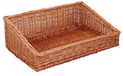 Backideen Regalkorb Schräg rechteckig, braun, T 40cm x B 60cm x Hv 10cm x Hh 20cm
