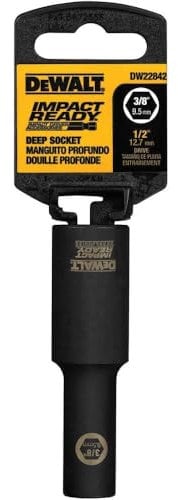 DEWALT DW22962 1-1/8-Inch Impact Ready Deep Socket for 1/2-Inch Drive
