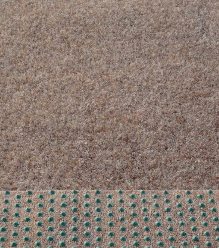 Kunstrasen Rasenteppich mit Noppen 133/200/ cm Breite angenehm weich Farbe: beige - braun