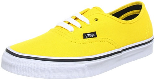 Vans U AUTHENTIC LEMON CHROME/BL VSCQ80E, Unisex-Erwachsene Sneaker, Gelb (lemon chrome/bl), EU 36 (45)