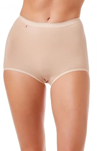Camille Womens 3 Pack High Waisted Briefs | Comfortable Cotton Underwear | Flattering Silhouette | Soft, Stretchy Womens Knickers | Fast Dry | Black 16