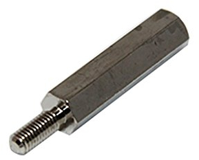 10X 214X08 Distanzmuffe mit Gewinde Innengew: M3 8mm Außengew: M3 Messing DREMEC